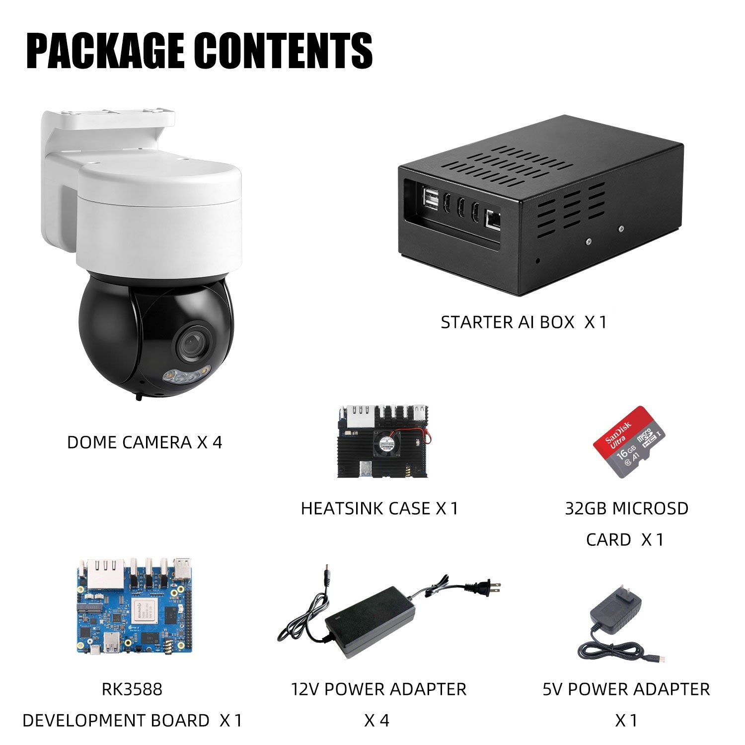 4 POE Camera + Starter AI Box (3 Billion Parameters Video LLM)