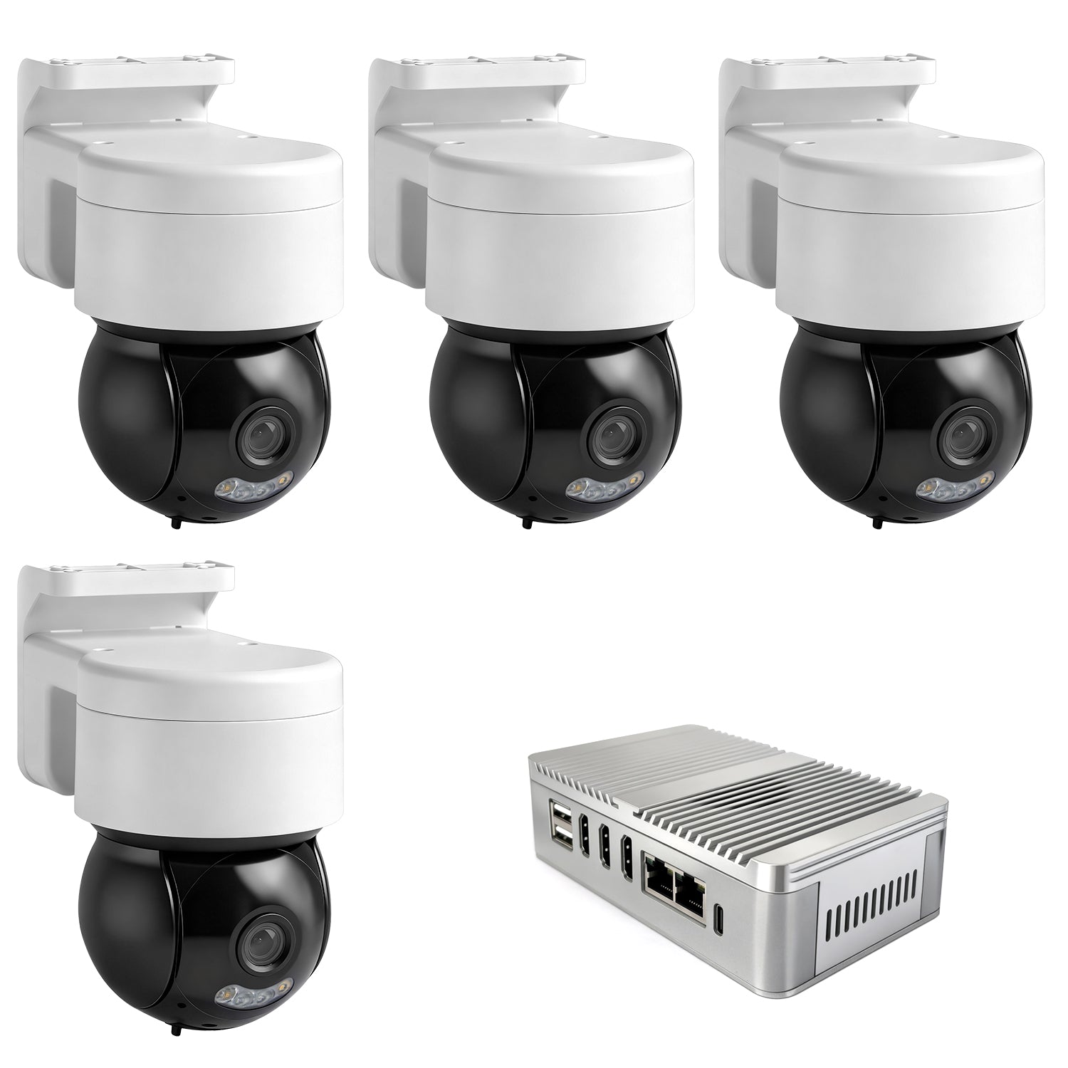 4 POE Camera + Starter AI Box (3 Billion Parameters Video LLM)